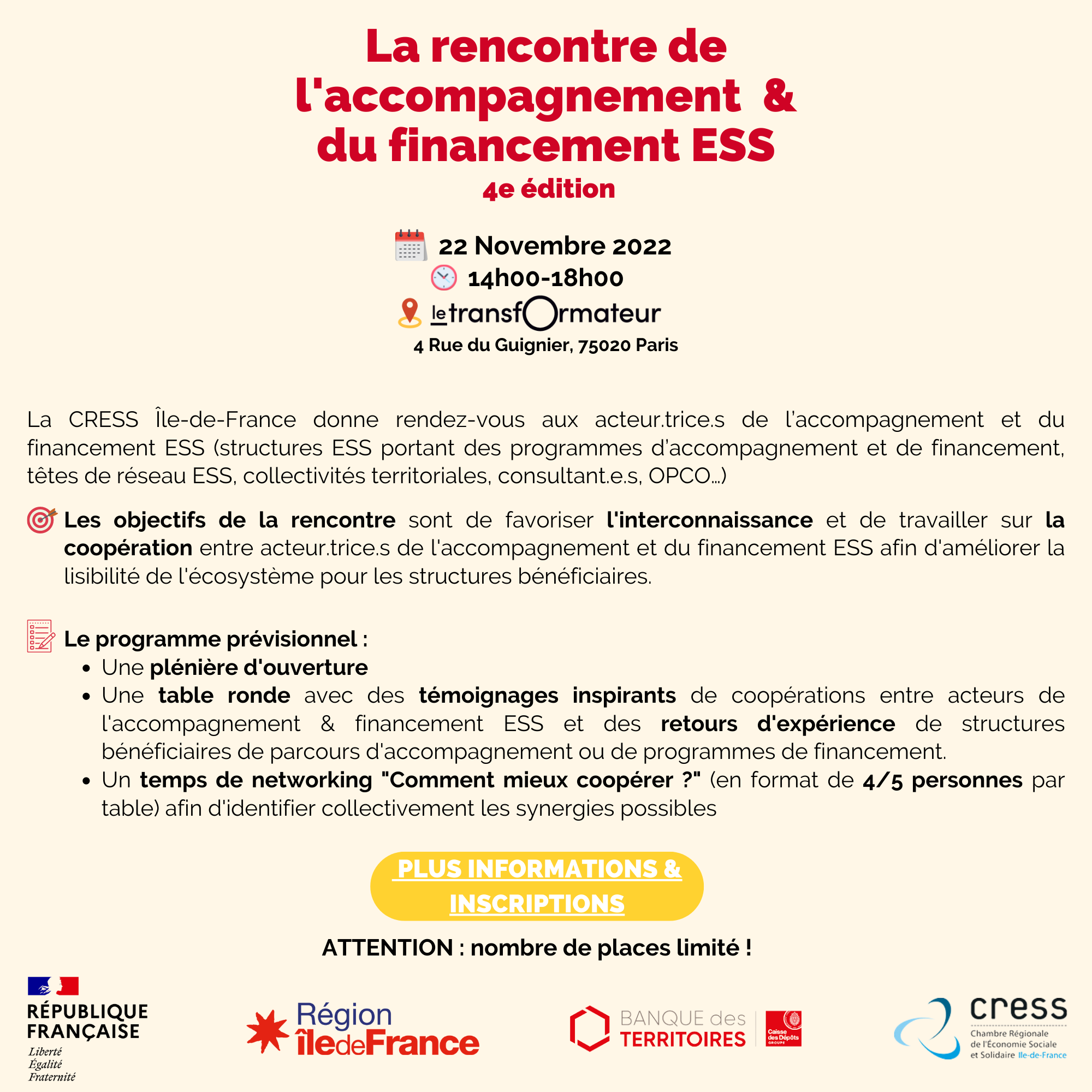 La 4ème Rencontre de l'Accompagnement & du Financement ESS | Mois de l'ESS